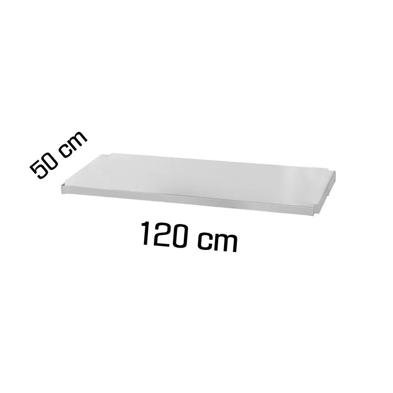 Bandeja 50*120cm para estantería almacen blanca
