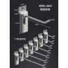 Gancho blister para módulos de lamas de aluminio