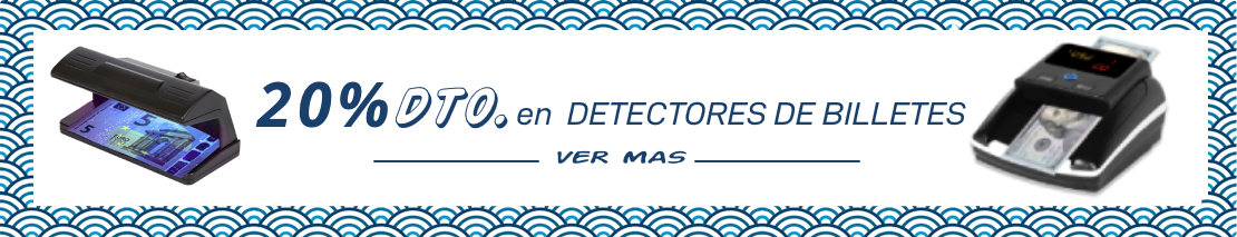 Descuentos hasta 20% de descuentos en DETECTORES DE BILLETES FALSOS